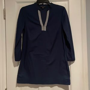 Brooks Brothers Navy Tunic with White Accents